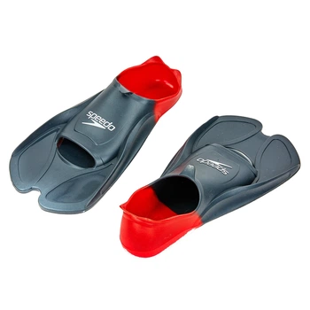 Ласты для тренировок в бассейне короткие с закрытой пяткой SPEEDO BIOFUSE TRAINING 8088413991 размер 2XL, UK-11-12, EU-47-48 черный-красный