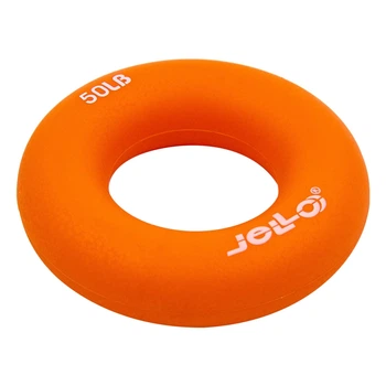 Эспандер кистевой Кольцо JELLO JLA473-50LB Материал: термопластичная резина (TPR). Диаметр: 7 см. Нагрузка: 50 LB (22,5 кг). Цвет: оранжевый.