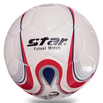 Мяч для футзала STAR №4 PU клееный JMU1635-1 Размер: №4, Цвет: белый-красный