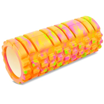 Роллер для йоги и пилатеса Grid Combi Roller FI-4940 33см Розовый-желтый