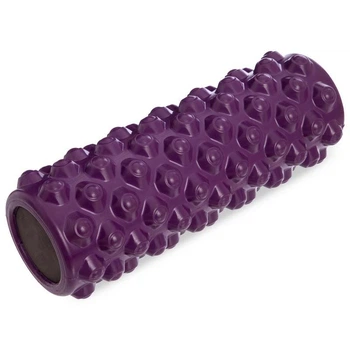 Роллер для йоги и пилатеса Grid Bubble Roller FI-6672-BUBBLE 45см фиолетовый
