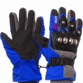 Мотоперчатки зимние PRO BIKER MS-4318 M сине-черный