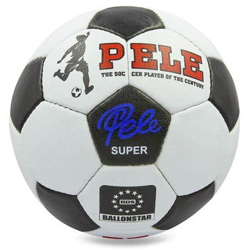 Мяч футбольный №5 PU ламин. PELE FB-0174 (№5, 5 сл., сшит вручную)