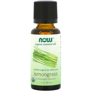 Органическое эфирное масло лемонграсса NOW Foods Organic Essential Oils "Lemongrass" (30 мл)