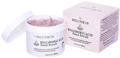 Hollyskin Hyaluronic Acid Face Scrub Скраб для обличчя з гіалуроновою кислотою 100ml (1011530-33219)