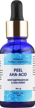 Микродермабразия с АНА-кислотами - H2Organic Proffesional Skin Care Peel AHA-Acid 30ml (877804-42773)