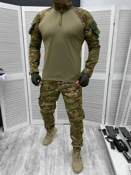 Мужской армейский костюм мультикам для ВСУ (ЗСУ) Tactical тактическая форма убакс и брюки Турция XXXL 7286 (OPT-3300)