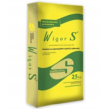 Підкислювач ґрунту Wigor S (сіра гранульована 90% з бентонітом 10%) для лохини, гортензій та інших кислотолюбних рослин 25 кг / 25 кг