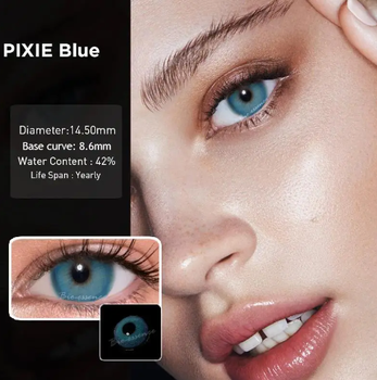 Контактные линзы Magic Eye без диоптрий Pixie Blue (KG-5240)