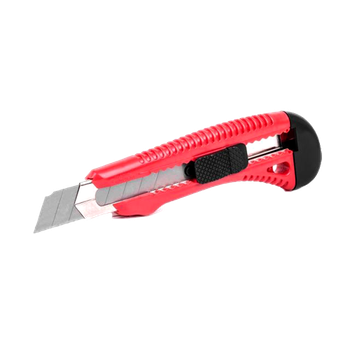 Нож прорезной усиленный с отломным лезвием 18 мм INTERTOOL HT-0501