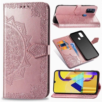 Чехол Vintage для Samsung Galaxy M21 / M215 книжка кожа PU розовый