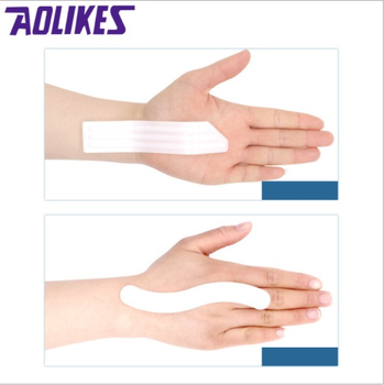 Бандаж на лучезапястный сустав AOLIKES с двумя пластинами жесткости на левую руку М 01463