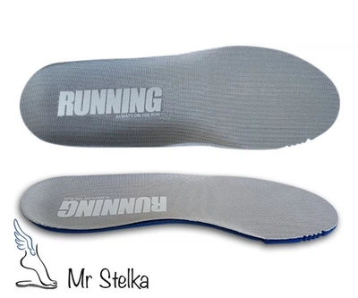 Стельки для спортивной обуви "Running" 42.5р (27.5 см), Ortholite, светло-серого цвета, S-25 №88