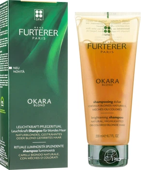 Шампунь для натурального світлого та фарбованого волосся - Rene Furterer Okara Blond Brightening Shampoo 200ml (637791-100382)