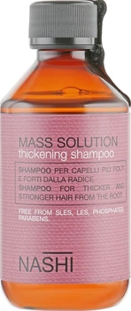 Шампунь для потовщення волосся - Nashi Argan Mass Solution 250ml (693057-194941)