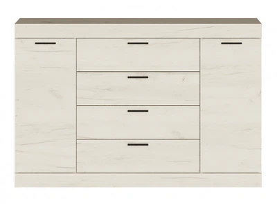 Комод Эверест Соната-8 140х38х94 см крафт белый