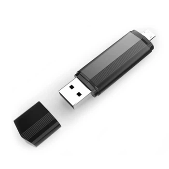 Флеш пам‘ять XO U70 2в1 (USB2.0/Micro USB) (16Gb) Чорний