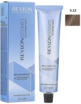 Farba do włosów Revlon Professional Revlonissimo Colorsmetique Ker-Ha Complex 5.12 60 ml (8007376058057)