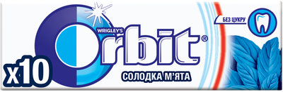 Упаковка жувальної гумки Orbit Солодка м'ята 14 г x 30 шт (4009900362559_314117)