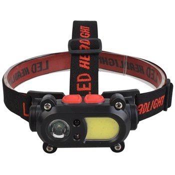 Ліхтар налобний BL-208-ХРЕ-COB вбудований акумулятор, датчик руху, Waterproof, заряджання через micro USB