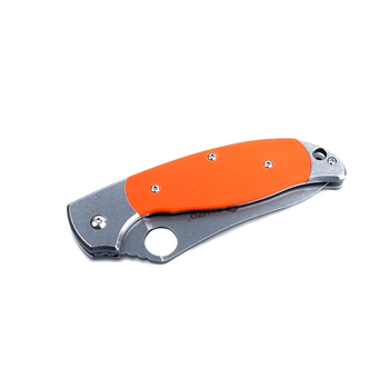 Нож складной карманный, туристический Liner Lock Ganzo G7372-OR Orange 210 мм