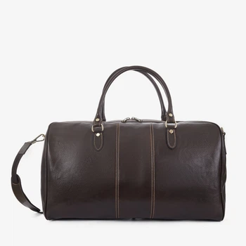 Сумка кожаная саквояж большая InBag Travel bag m01289 Коричневый