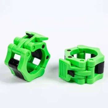 Замки для грифа з фіксатором Cbmmaker 25мм 2шт. Зелений (sv0628green)