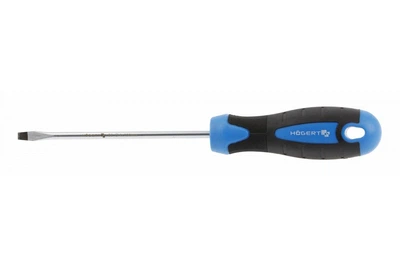 Отвертка плоская Hoegert SL 4х100 мм, сталь S2 HT1S004