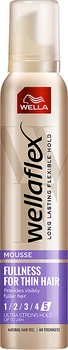 Мусс для укладки волос супер-сильной фиксации, для тонких волос - Wella Wellaflex 200ml (27121-32077)