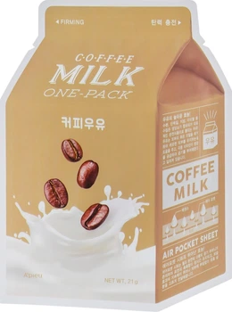 A'pieu Coffee Milk One-Pack Тканинна маска "Кава" 21g (387623-1396)