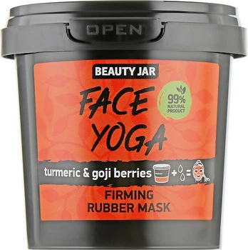 Плівкова маска для обличчя з куркумою та ягодами годжі - Beauty Jar Fase Yoga Firming Rubber Mask 20g