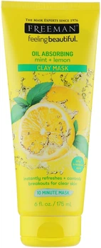 Глиняная маска для лица "Мята и лимон" - Freeman Feeling Beautiful Facial Clay Mask 175ml (255921-1650)