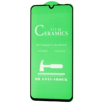 Защитное стекло-пленка Fiji Ceramics для TCL 40 SE (T610K2) черный Full Glue 0,26 мм