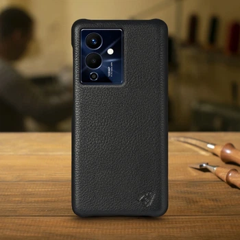 Шкіряна накладка Stenk Cover для Infinix Note 12 Pro 5G Чорна (72479)