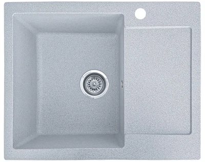 Мойка кухонная, прямоугольная, композитная Valetti 26R 62х50см Серая