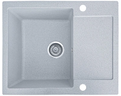 Мойка кухонная, прямоугольная, композитная Valetti 26D 62х50см Серая
