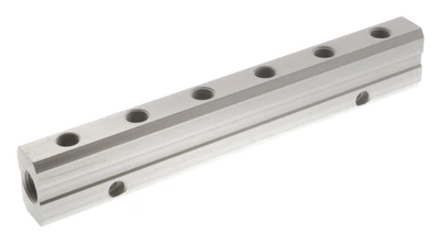Разветвитель резьбовой, алюминиевый, гребенка резьба 1/4 х 1/8 - 2шт 2D6047