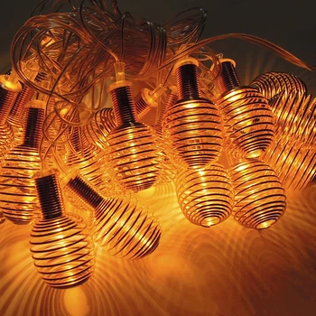 Гирлянда NikoLED Золотые пружинки внутренняя 20 led (2992)