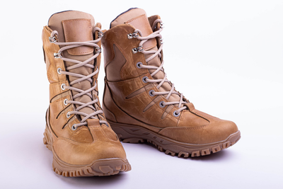 Берці зимові ТМ GERC | Тактичні зимові черевики Коричневі Розмір 43 kit0102/43