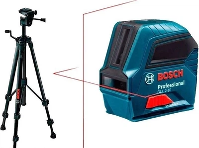 Лазерный нивелир Bosch Professional GLL 2-10 с чехлом и штативом BT 150 (0601063L00+0601096B00)