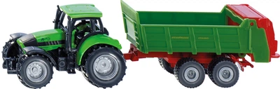 Model ciągnika Siku Deutz z przyczepą (4006874016730)
