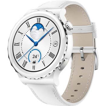 Смарт-часы Huawei Watch GT 3 Pro Ceramic 43mm White Leather (55028825) [73795]