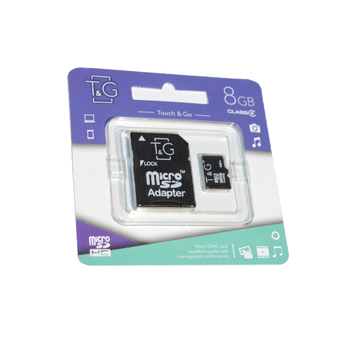 Карта пам'яті microSD 8 Гб T&G class 10