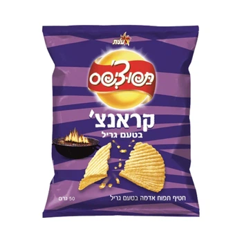 Чипсы рифленые со вкусом гриля Elite, 50 г