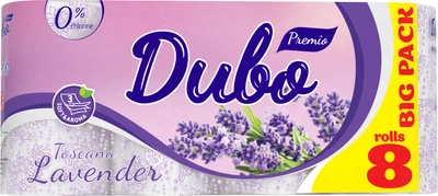 Туалетний папір Диво Premio Toscana Lavender 3-шаровий 8 рулонів (4820003833957)