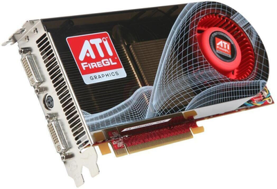 Дискретная видеокарта ATI FireGL V7600, 512 MB GDDR3, 256-bit / 2x DVI, 1x S-Video