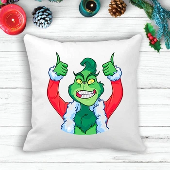 Подушка з новорічним принтом Грінч (The Grinch) Вдача