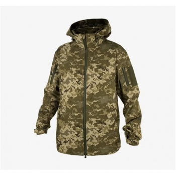 Військова тактична куртка Soft Shell весна - осінь ТТХ піксель 46 р, зріст 176