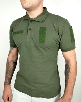 Тактическая футболка Поло Пике ТТХ олива L