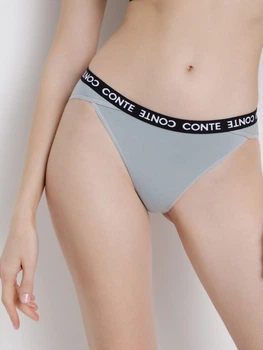 Трусики бразиліана жіночі бавовняні Conte Elegant CE Fit Day Lbr 1507 21С 1501ТСП XS (90) Grey blue (4810226710654)